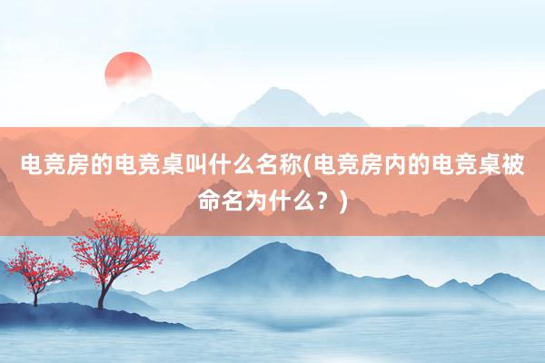 电竞房的电竞桌叫什么名称(电竞房内的电竞桌被命名为什么？)