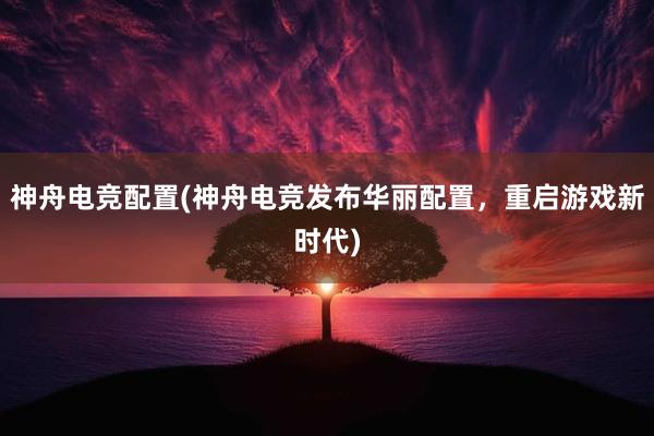 神舟电竞配置(神舟电竞发布华丽配置，重启游戏新时代)