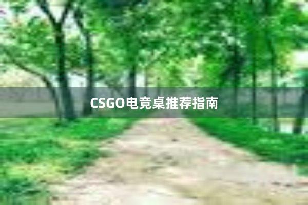 CSGO电竞桌推荐指南