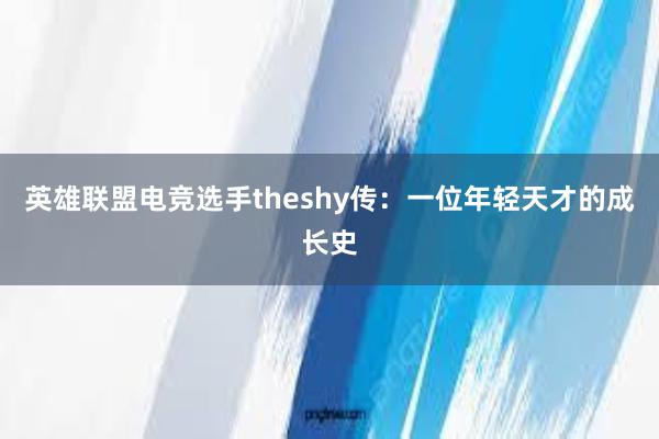 英雄联盟电竞选手theshy传：一位年轻天才的成长史