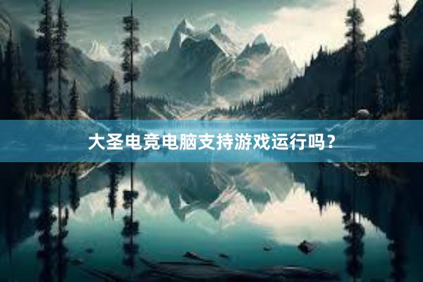 大圣电竞电脑支持游戏运行吗？