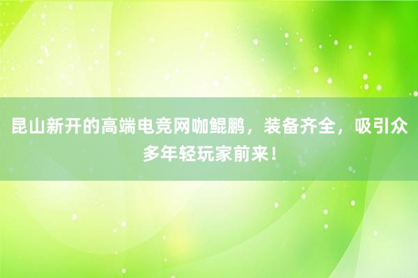 昆山新开的高端电竞网咖鲲鹏，装备齐全，吸引众多年轻玩家前来！